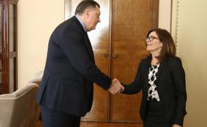 Foto: Dženan Kriještorac / Radiosarajevo.ba / Milorad Dodik primio akreditivna pisma novoimenovanih ambasadora i održao sastanak s ambasadorom talije Nicolom Minasijem